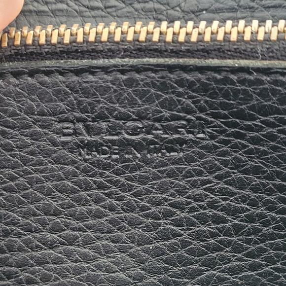 BVLGARI Zip Wallet Black Logo Italian Large Designer Canvas Leather Accordion - Picture 8 of 13
